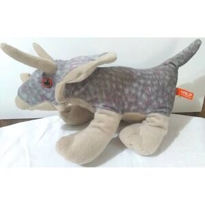 Triceratops Dinosaur 14" K&M Plush Stuffed Animal Toy Wild Republic READ